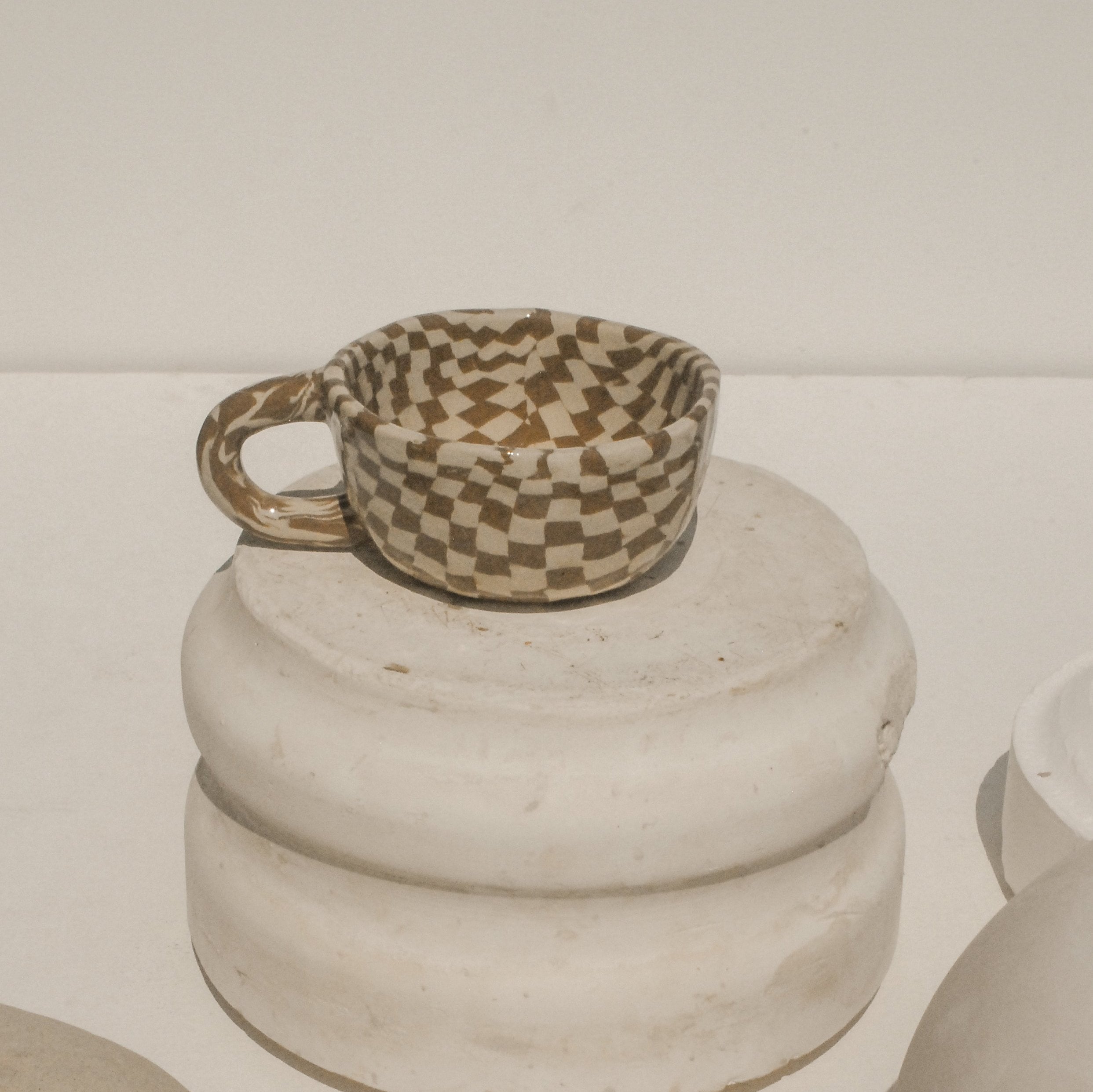 Latte Mug Check Choco 260ml - Thumbnail 5