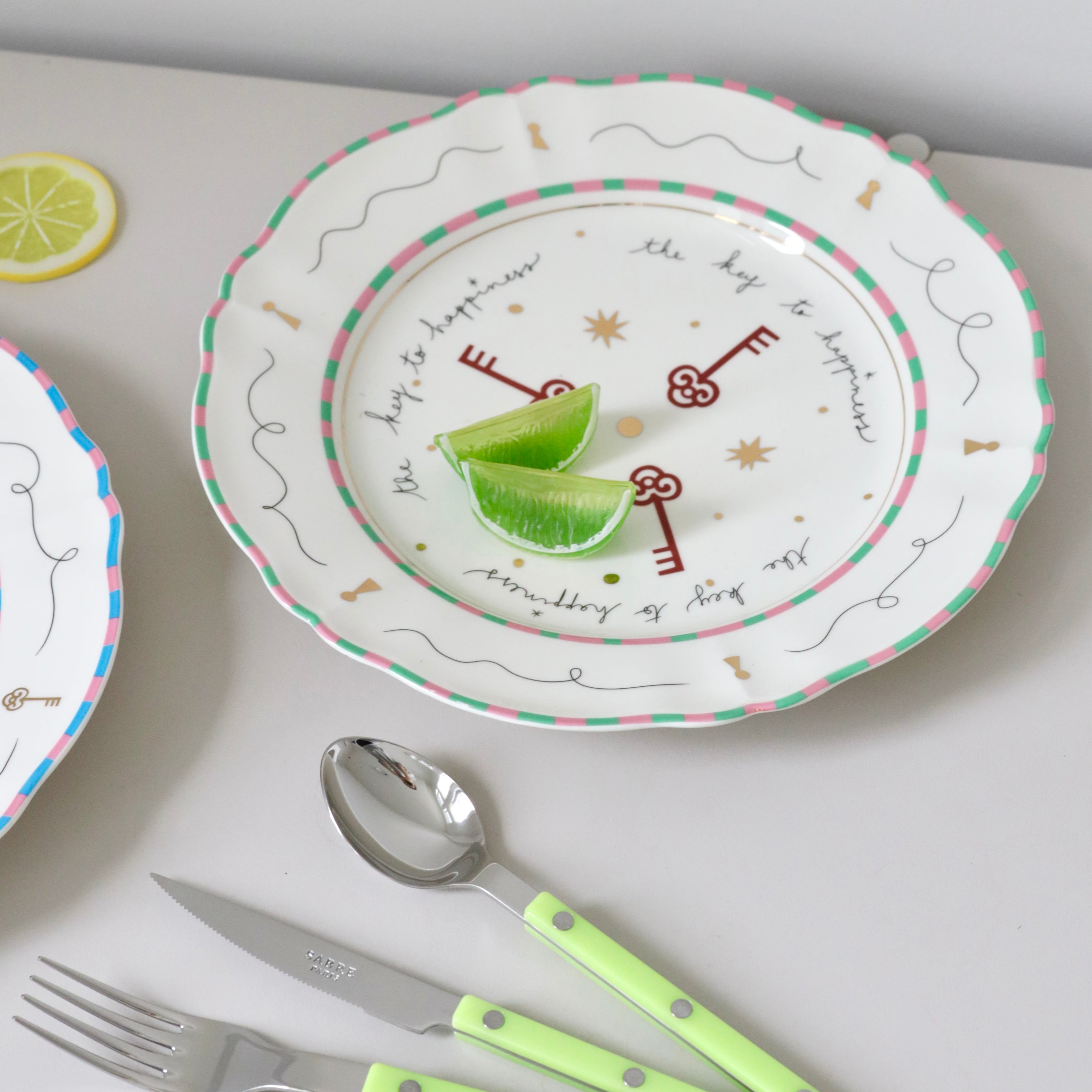 Keys Dinner Plate 26.5cm - Thumbnail 5