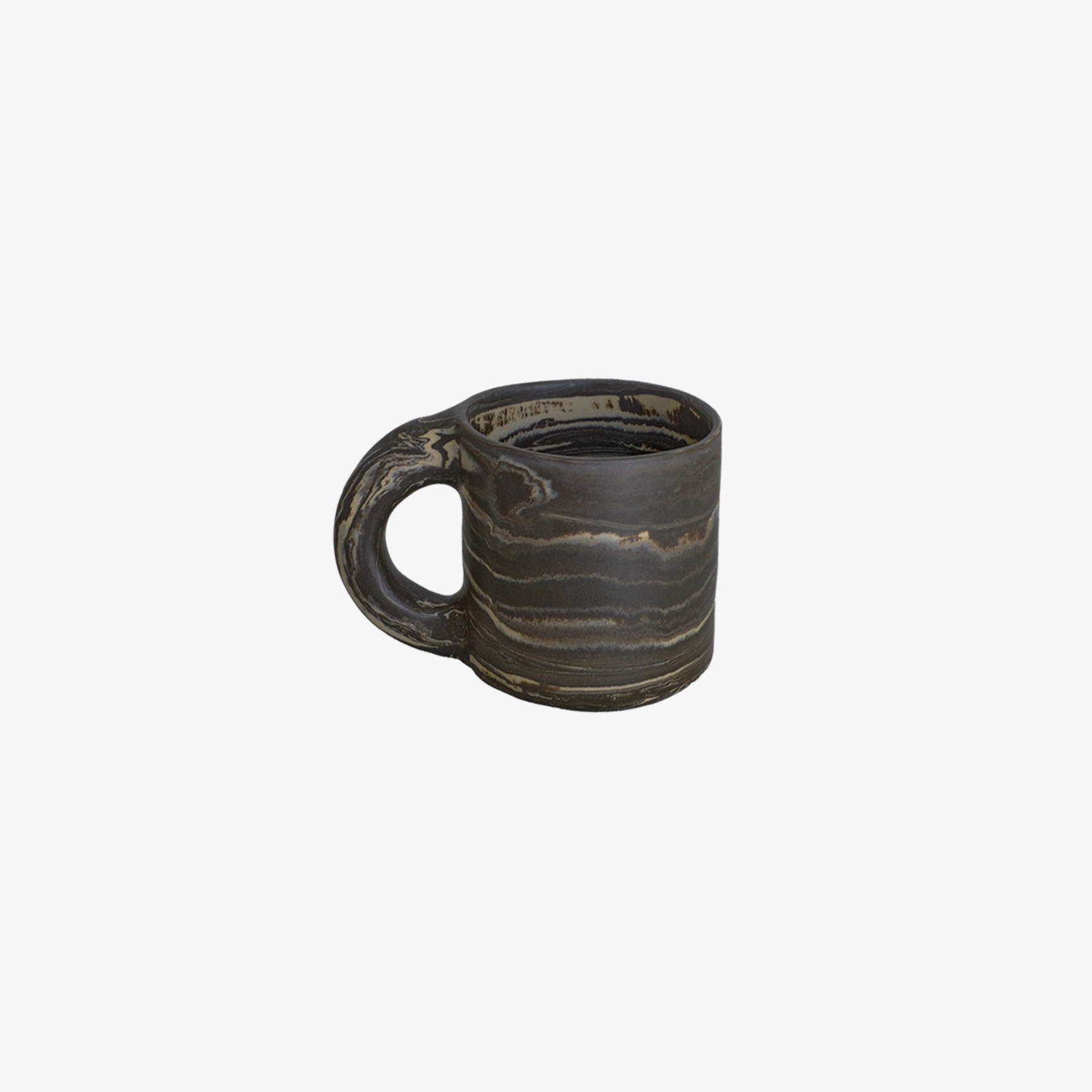 Marble Mug Dark Chocolate M - Thumbnail 2