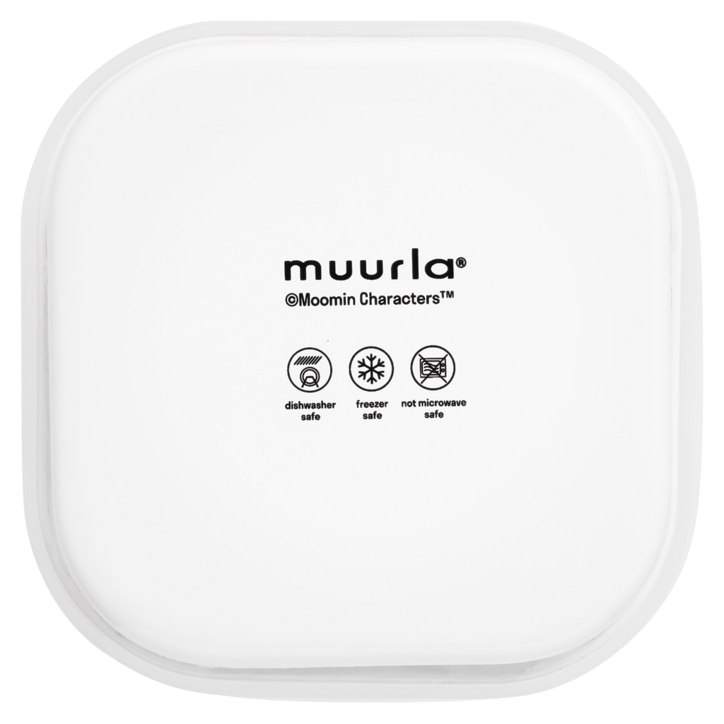 White square container with 'muurla' branding and safety icons on a white background
