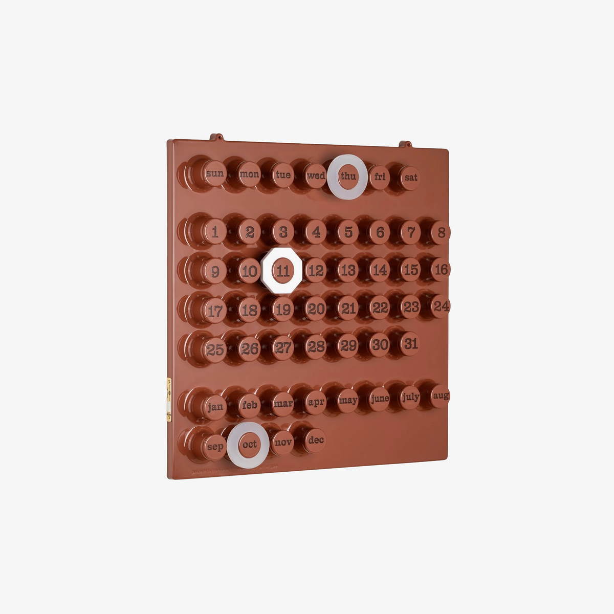Ring-A-Date Perpetual Wall Calendar Limited Edition - Café Mousse
