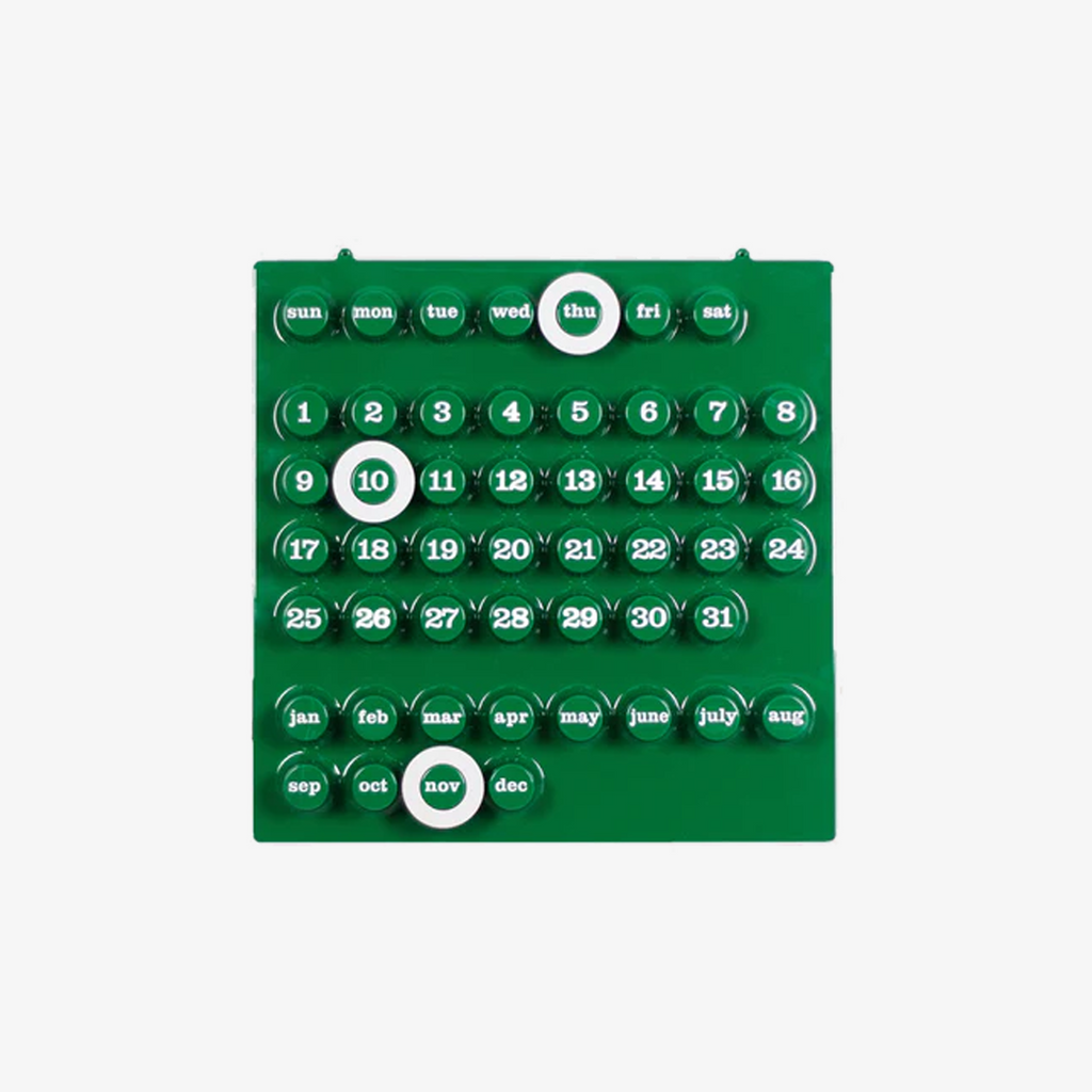 カレンダー・スケジュール Ring a Date Perpetual Wall Calendar Ring-A-Date Perpetual Wall Calendar Green - FUNSTY Toronto