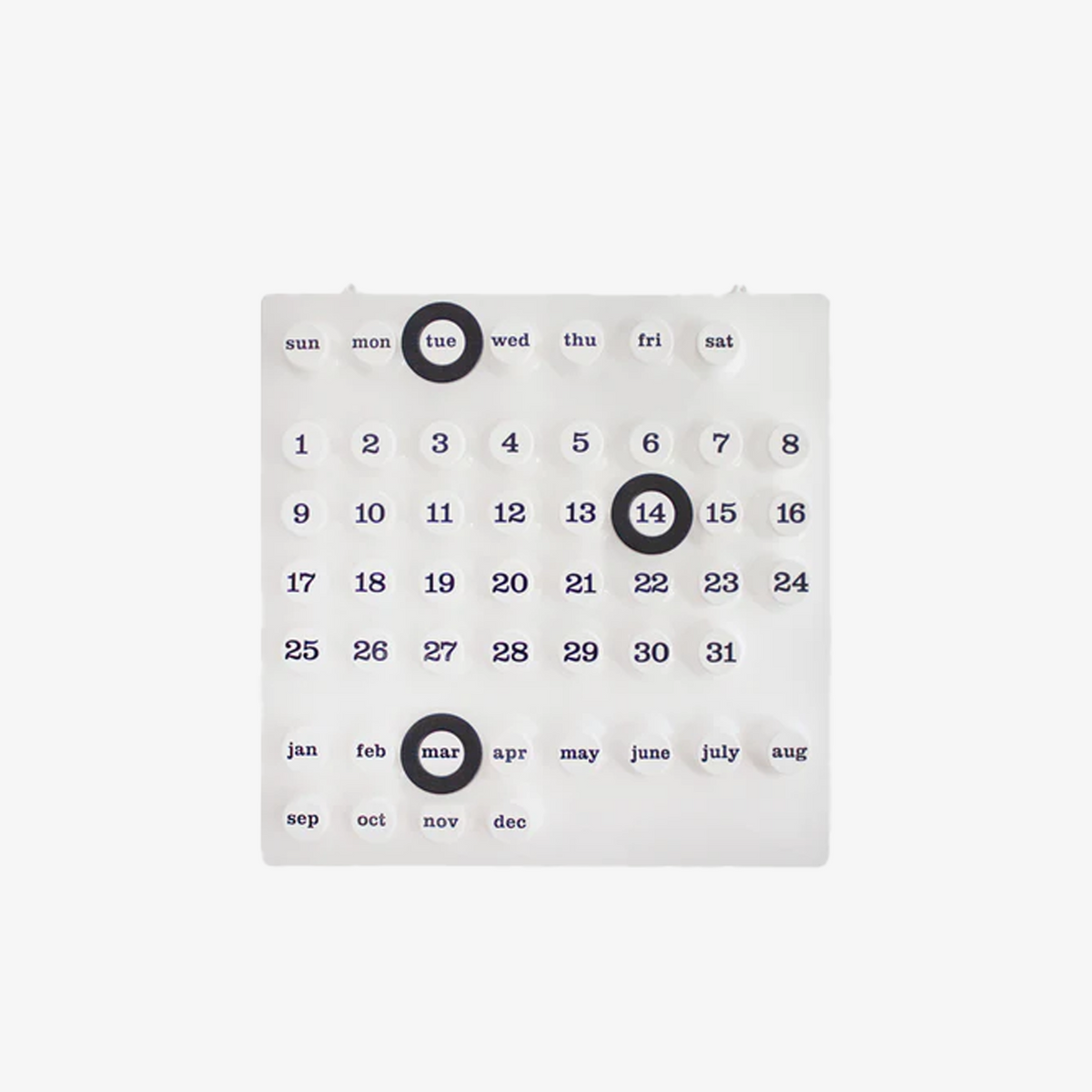 カレンダー・スケジュール Ring a Date Perpetual Wall Calendar Amazon.com: Modern Ring-A-Date Perpetual Large Wooden Wall