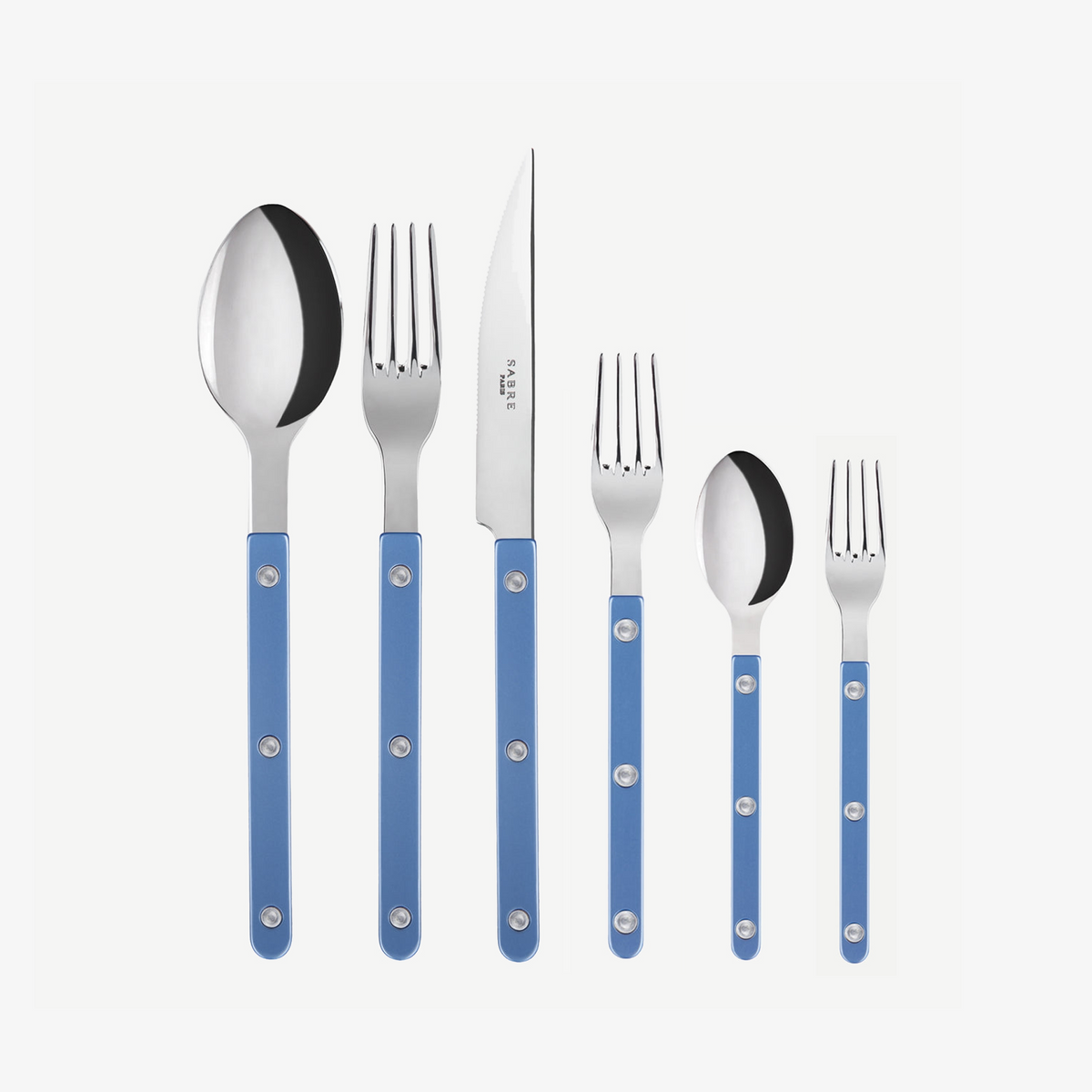 Sabre Paris - Bistrot Pearly Cutlery Light Blue - FUNSTY