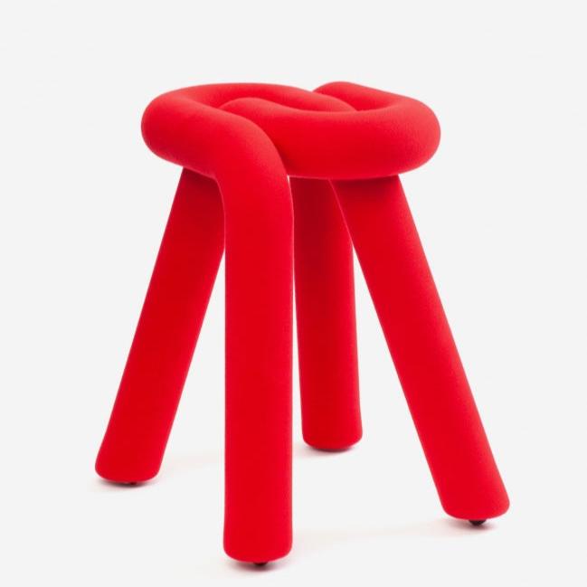 Moustache bold-stool-red